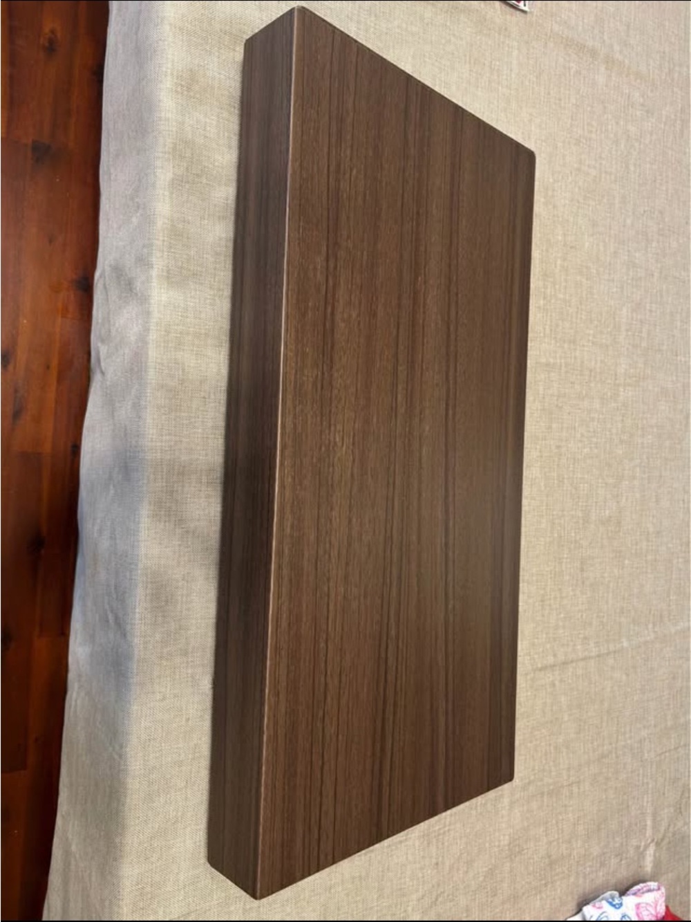 Wood Grain Shelf or Floating Shelf - Dark Walnut Finish
